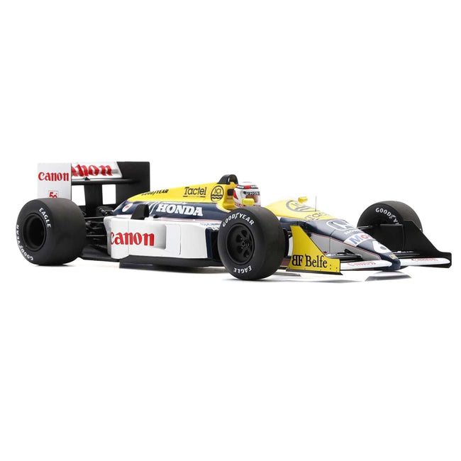 Williams FW11B #6 Nelson Piquet "Williams-Honda" Winner Formula One F1 "Italian GP" (1987) and Acrylic Display Case 1/18 Model Car by Spark-Spark-ModelCars.com