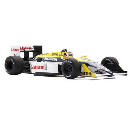 Williams FW11B 6 Nelson Piquet "Williams - Honda" Winner Formula One F1 "Italian GP" (1987) and Acrylic Display Case 1/18 Model Car by Spark - Spark - ModelCars.com
