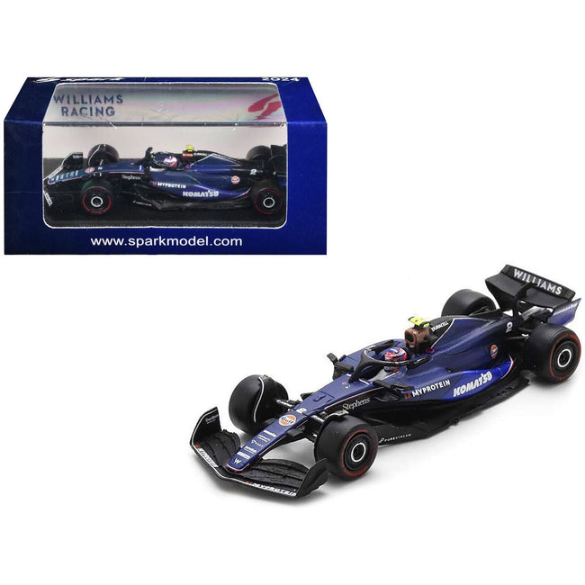Williams FW46 #2 Logan Sargeant "Williams Racing" Formula One F1 "Bahrain GP" (2024) 1/64 Diecast Model Car by Spark-Spark-ModelCars.com