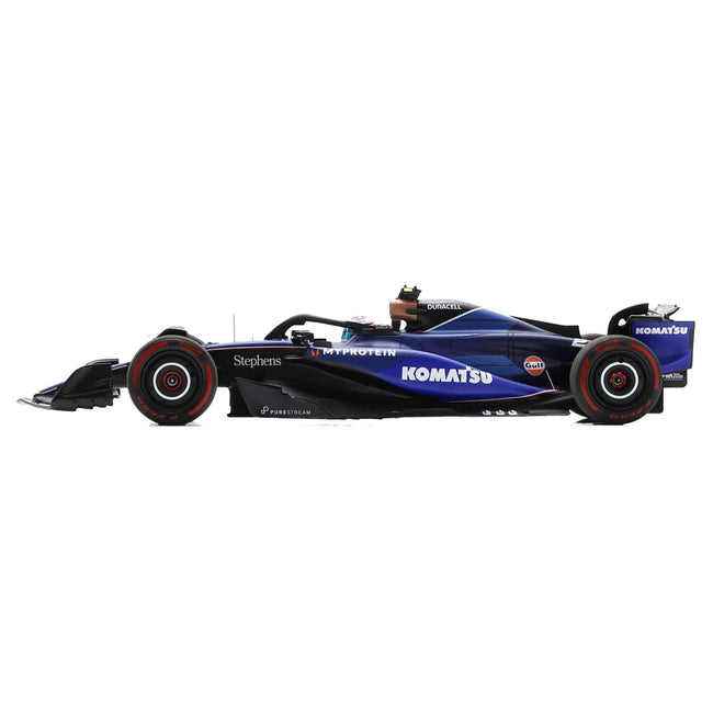 Williams FW46 #2 Logan Sargeant "Williams Racing" Formula One F1 "Bahrain GP" (2024) with Acrylic Display Case 1/18 Model Car by Spark-Spark-ModelCars.com