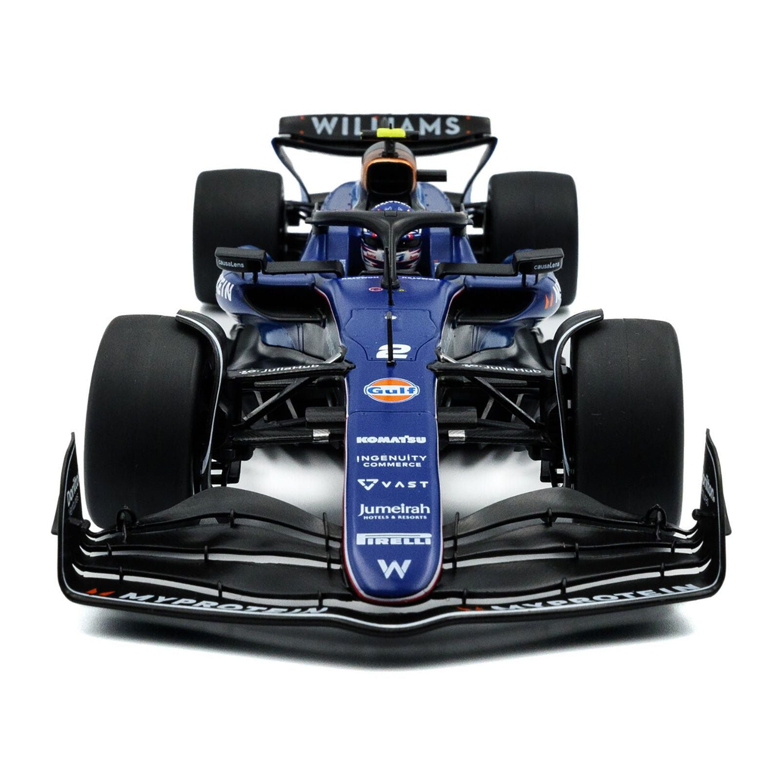 Williams FW46 2 Logan Sargeant "Williams Racing" Formula One F1 Saudi Arabian GP (2024) "Competition" Series 1/18 Diecast Model Car by Solido - Solido - ModelCars.com