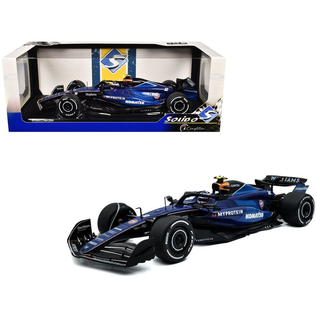 Williams FW46 #2 Logan Sargeant "Williams Racing" Formula One F1 Saudi Arabian GP (2024) "Competition" Series 1/18 Diecast Model Car by Solido-Solido-ModelCars.com