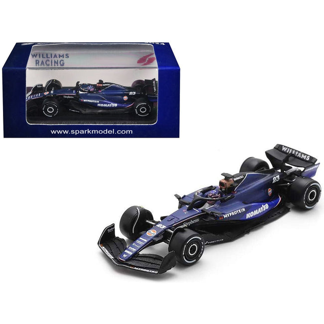 Williams FW46 #23 Alex Albon "Williams Racing" Formula One F1 "Bahrain GP" (2024) 1/64 Diecast Model Car by Spark-Spark-ModelCars.com