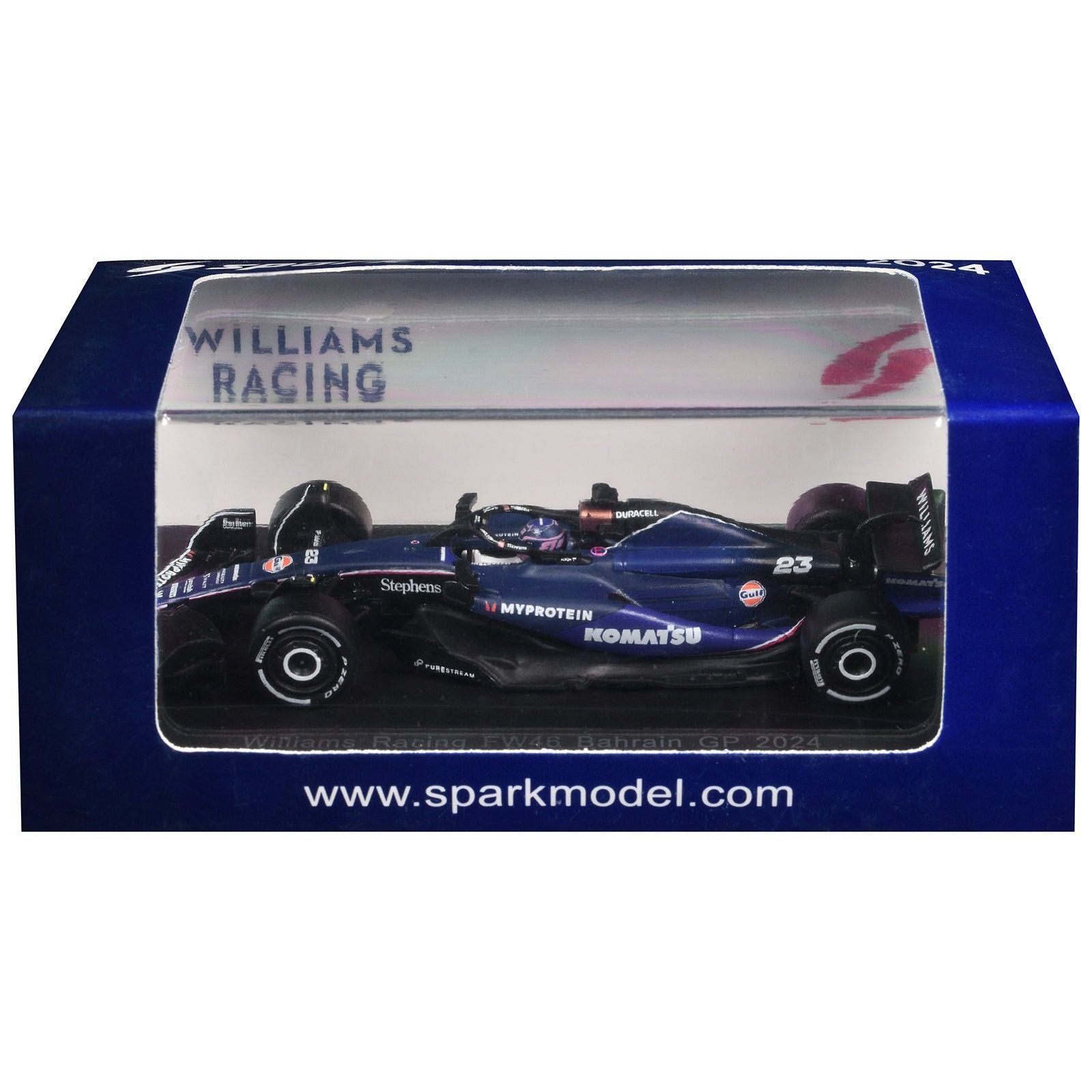 Williams FW46 23 Alex Albon "Williams Racing" Formula One F1 "Bahrain GP" (2024) 1/64 Diecast Model Car by Spark - Spark - ModelCars.com