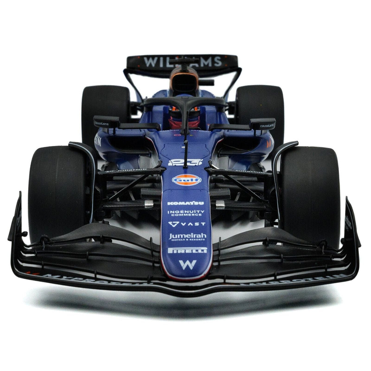 Williams FW46 #23 Alex Albon "Williams Racing" Formula One F1 Saudi Arabian GP (2024) "Competition" Series 1/18 Diecast Model Car by Solido-Solido-ModelCars.com