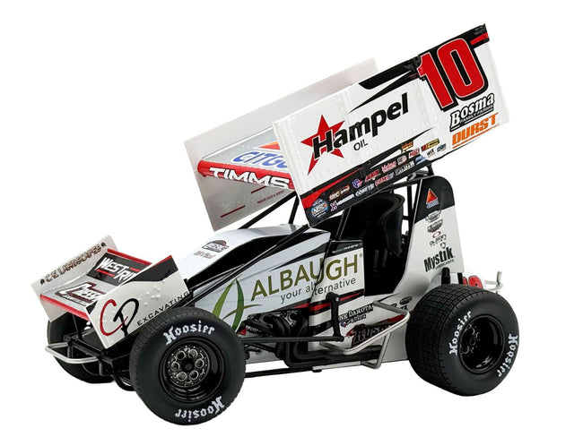 Winged Sprint Car 10 Ryan Timms "Liebig Motorsports - Hampel Oil" (2026) 1/18 Diecast Model Car by ACME-Acme-ModelCars.com