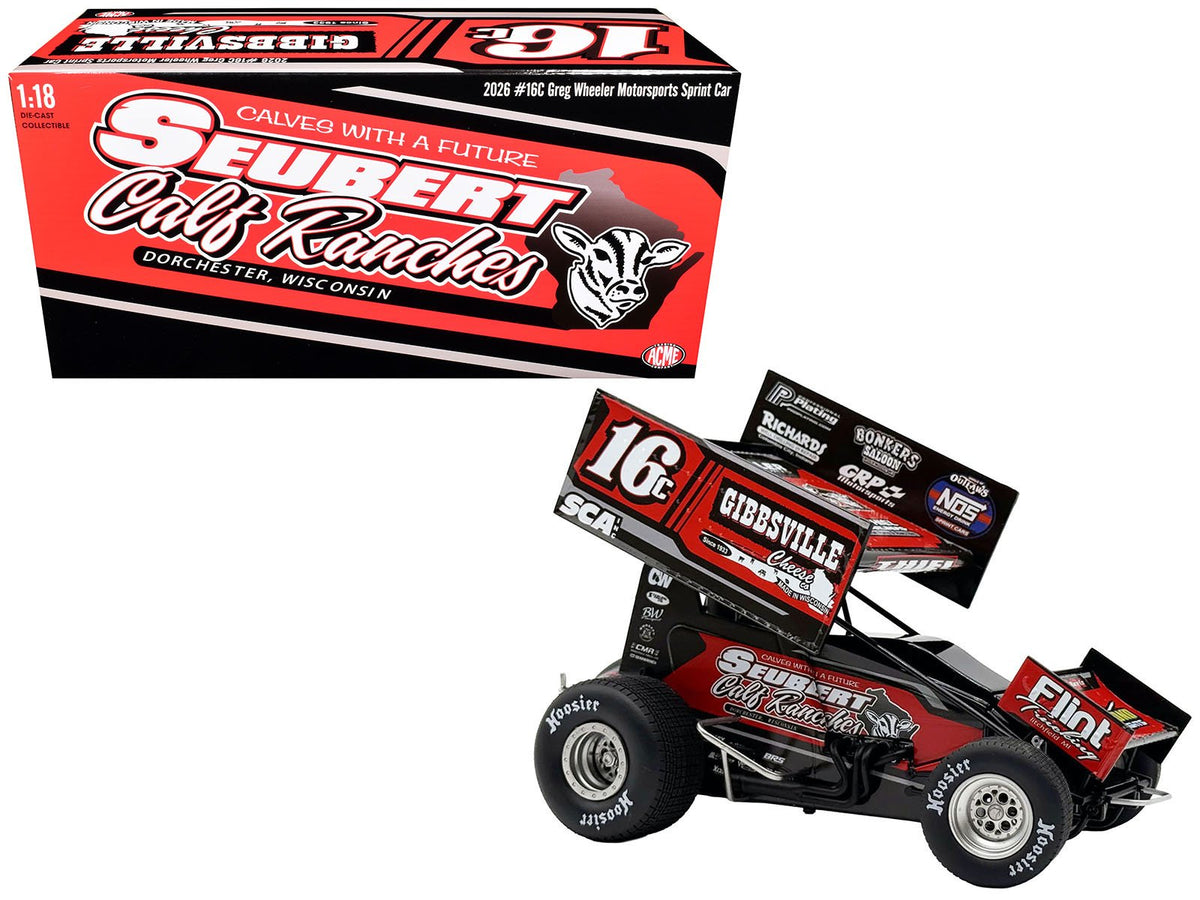 Winged Sprint Car 16C Scotty Thiel "Greg Wheeler Motorsports - Seubert Calf Ranches" (2026) 1/18 Diecast Model Car by ACME-Acme-ModelCars.com