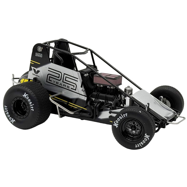 Winged Sprint Car #17 Cory Eliason "Devil Race Karts" Monte Motorsports (2025) 1/18 Diecast Model Car by ACME-Acme-ModelCars.com