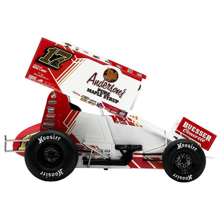 Winged Sprint Car #17B Bill Balog "Anderson's Pure Maple Syrup" (2025) 1/18 Diecast Model Car by ACME-Acme-ModelCars.com
