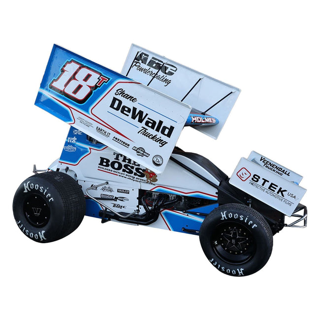 Winged Sprint Car #18T Tanner Holmes "Shane Dewald Trucking - The Boss" Tanner Holmes Racing "World of Outlaws" (2024) 1/18 Diecast Model Car by ACME-Acme-ModelCars.com