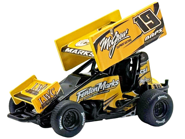 Winged Sprint Car 19 Brent Marks "Fenton Marks Racing" (2026) 1/50 Diecast Model Car by ACME-Acme-ModelCars.com