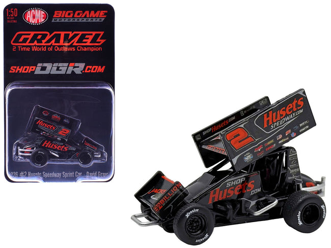 Winged Sprint Car 2 David Gravel "Husets Speedway - Big Game Motorsports" (2026) 1/50 Diecast Model Car by ACME-Acme-ModelCars.com
