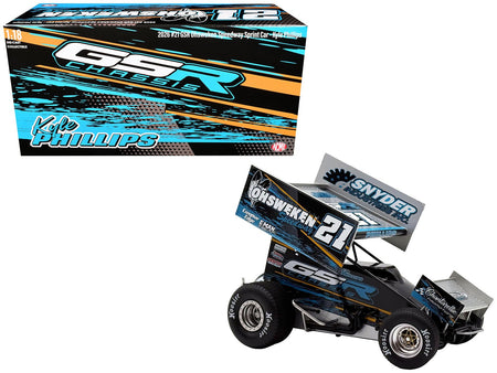 Winged Sprint Car #21 Kyle Phillips "GSR Chassis - Ohsweken Speedway" (2026) 1/18 Diecast Model Car by ACME-Acme-ModelCars.com