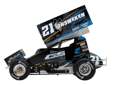 Winged Sprint Car #21 Kyle Phillips "GSR Chassis - Ohsweken Speedway" (2026) 1/18 Diecast Model Car by ACME-Acme-ModelCars.com