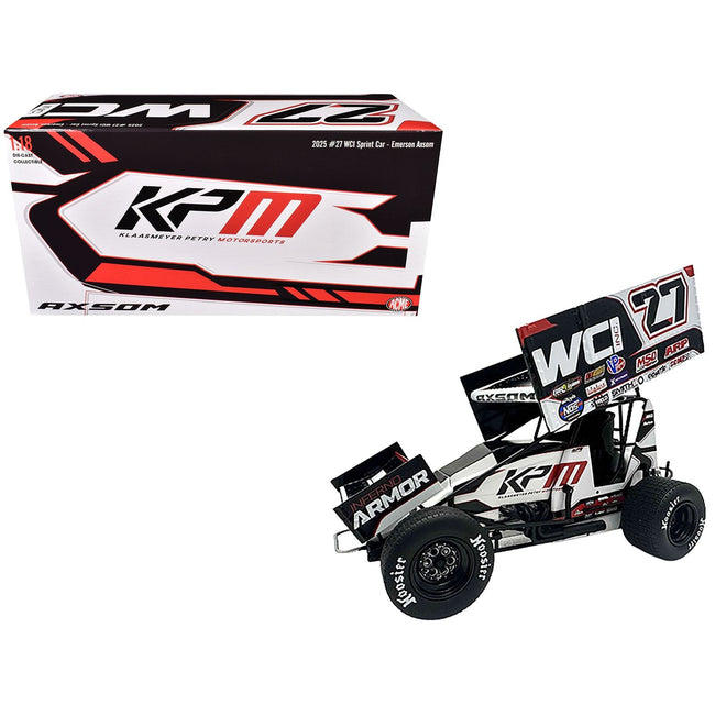 Winged Sprint Car #27 Emerson Axsom "WCI" Klaasmeyer Petry Motorsports (2025) 1/18 Diecast Model Car by ACME-Acme-ModelCars.com