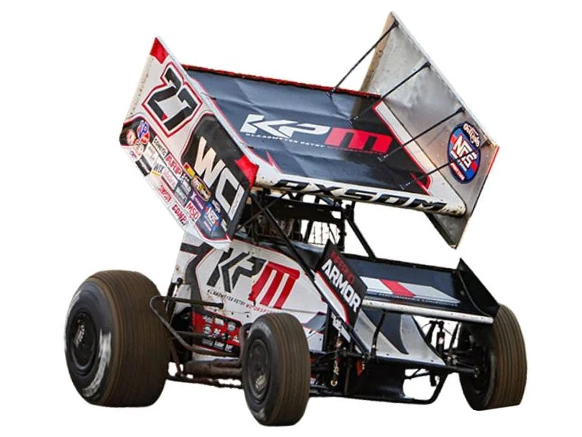 Winged Sprint Car 27 Emerson Axsom "WCI - KPM" White (2026) 1/18 Diecast Model Car by ACME-Acme-ModelCars.com