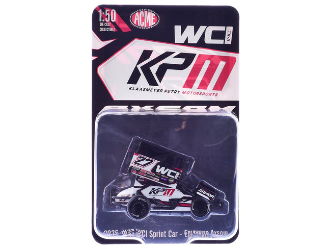 Winged Sprint Car 27 Emerson Axsom "WCI - KPM" White (2026) 1/50 Diecast Model Car by ACME-Acme-ModelCars.com