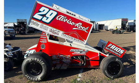 Winged Sprint Car #29 Bud Kaeding "Missile Motorsports" BK Motorsports (2024) 1/18 Diecast Model Car by ACME-Acme-ModelCars.com