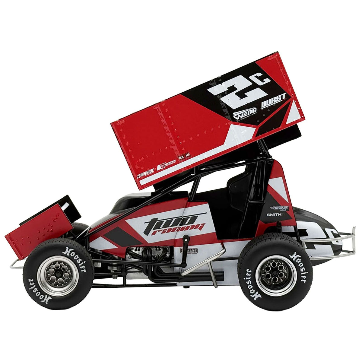 Winged Sprint Car #2C Cole Macedo "Two C Racing" (2025) 1/18 Diecast Model Car by ACME-Acme-ModelCars.com