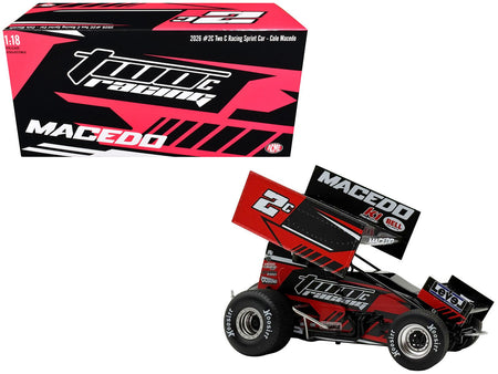 Winged Sprint Car 2C Cole Macedo "Two C Racing" (2026) 1/18 Diecast Model Car by ACME-Acme-ModelCars.com