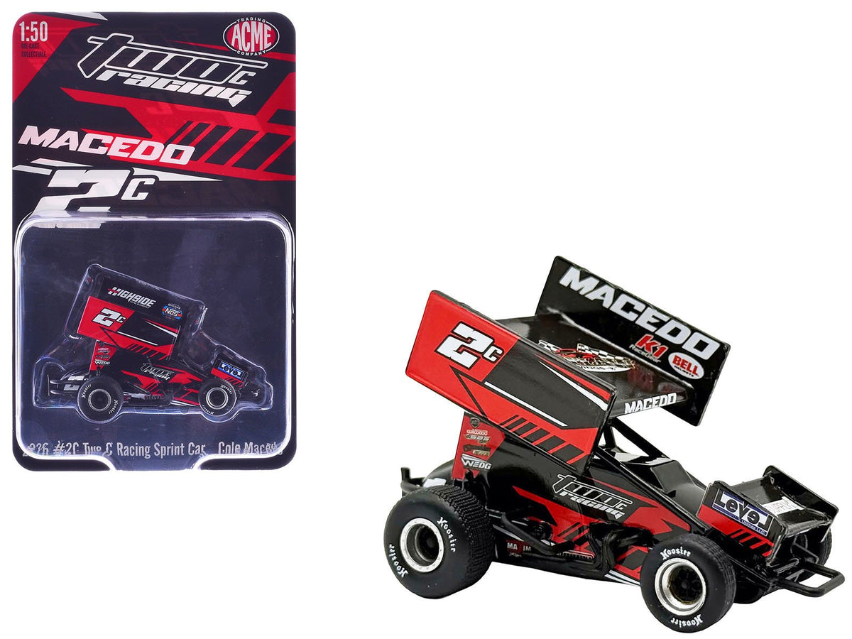 Winged Sprint Car #2C Cole Macedo "Two C Racing" (2026) 1/50 Diecast Model Car by ACME-Acme-ModelCars.com