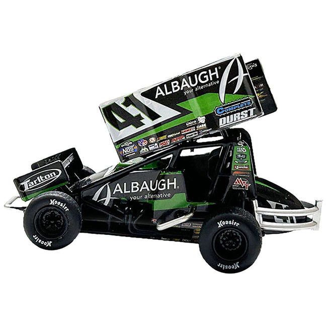 Winged Sprint Car #41 Carson Macedo "Albaugh" Jason Johnson Racing "World of Outlaws" (2024) 1/18 Diecast Model Car by ACME-Acme-ModelCars.com