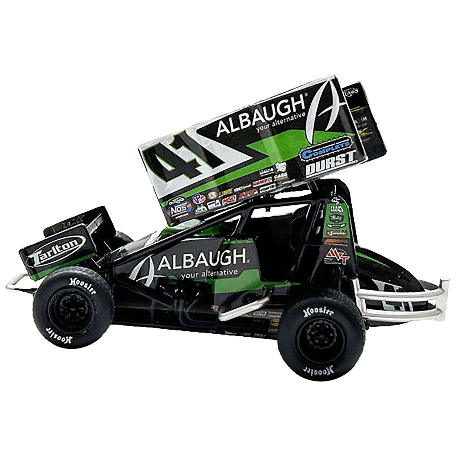 Winged Sprint Car 41 Carson Macedo "Albaugh" Jason Johnson Racing "World of Outlaws" (2024) 1/18 Diecast Model Car by ACME - Acme - ModelCars.com