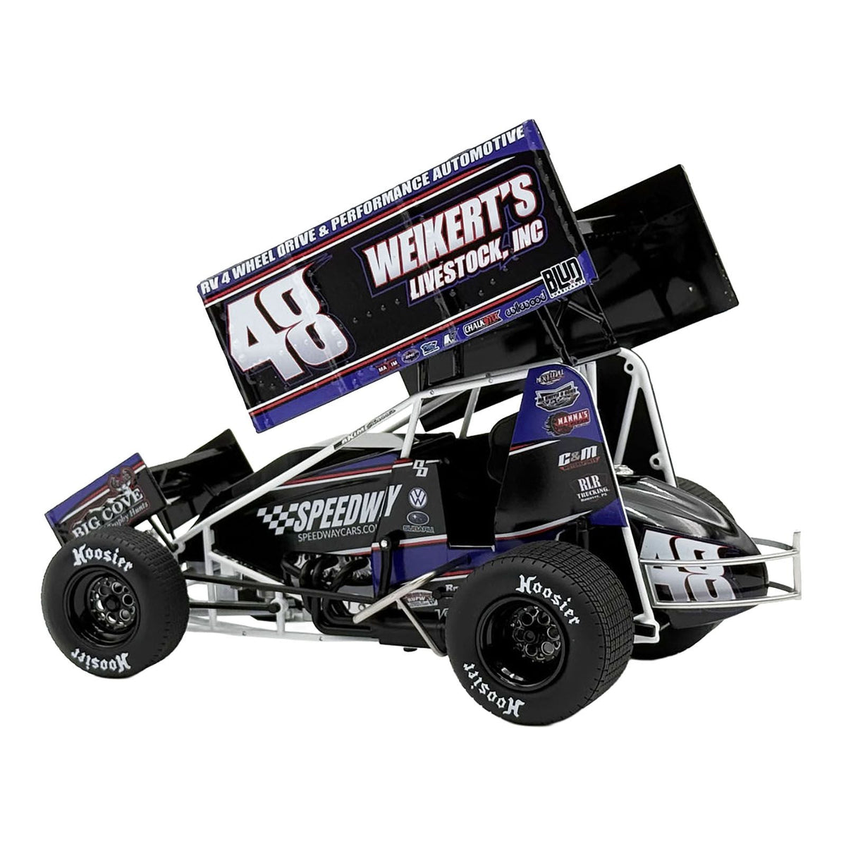 Winged Sprint Car #48 Danny Dietrich "Weikert's Livestock - Speedway Cars" Gary Kauffman Racing (2025) 1/18 Diecast Model Car by ACME-Acme-ModelCars.com