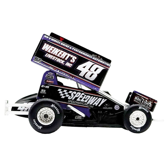 Winged Sprint Car #48 Danny Dietrich "Weikert's Livestock - Speedway Cars" Gary Kauffman Racing (2025) 1/50 Diecast Model Car by ACME-Acme-ModelCars.com