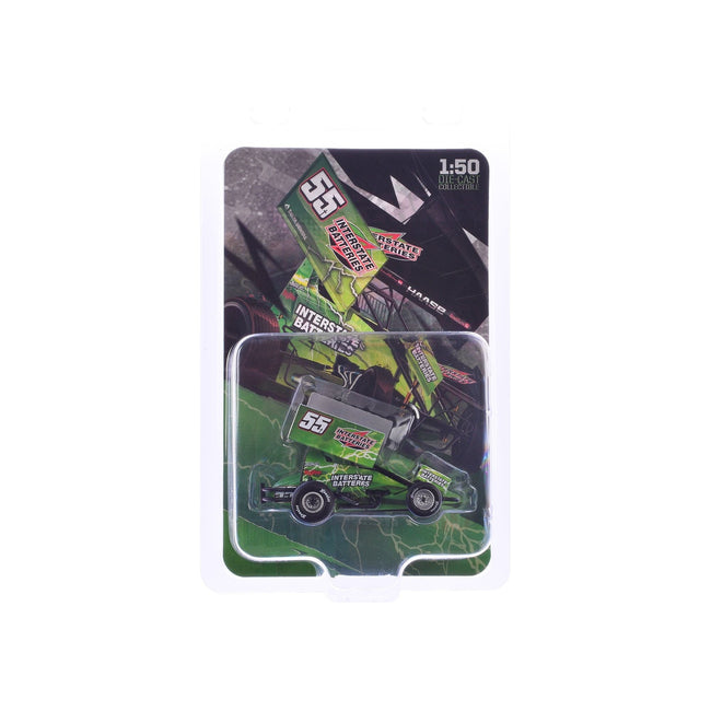 Winged Sprint Car #55 McKenna Haase "Interstate Batteries" McKenna Haase Racing (2024) 1/50 Diecast Model Car by ACME-Acme-ModelCars.com