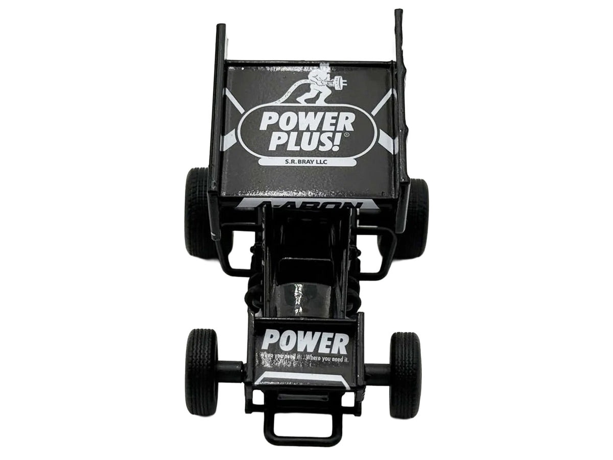 Winged Sprint Car #87 Aaron Reutzel "Power Plus" Black (2026) 1/50 Diecast Model Car by ACME-Acme-ModelCars.com