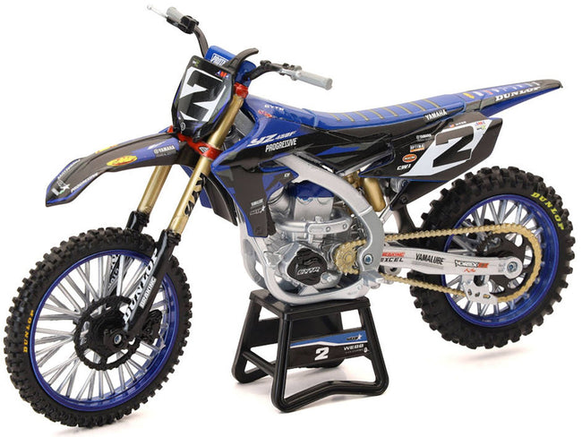 Yamaha YZ450F Motorcycle #2 Cooper Webb "Yamaha Factory Racing" 1/12 Diecast Model by New Ray-New Ray-ModelCars.com