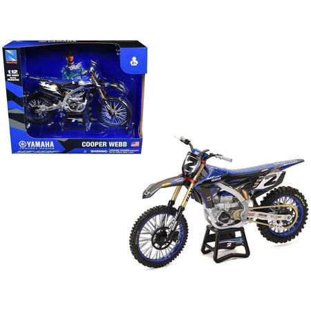 Yamaha YZ450F Motorcycle 2 Cooper Webb "Yamaha Factory Racing" 1/12 Diecast Model by New Ray - New Ray - ModelCars.com
