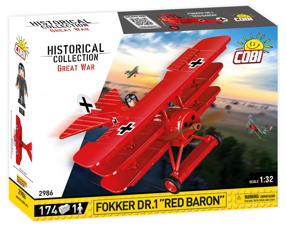 Cobi 174pcs HC Great War Fokker DR.1 Red BARO