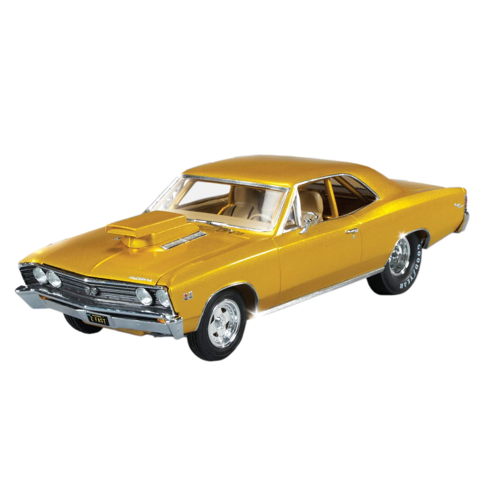 1967 CHEVY CHEVELLE PRO STREET GOLD PLASTIC MODEL KIT AMT AMT876M/12 SCALE 1:25