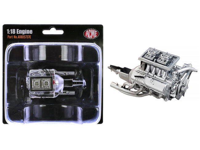 ZL-1 427 Engine and Transmission Replica from "1969 Chevrolet Camaro ZL-1" 1/18 Model by ACME-Acme-ModelCars.com
