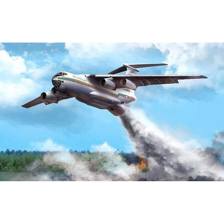 Zvezda 1/72 Scale Ilyushin IL-76 TD "Emercom"-Zvezda-ModelCars.com