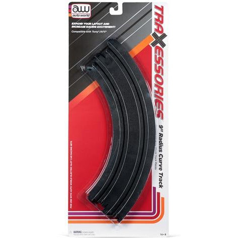 Auto World 9" Radius Curve Track (2) Pack