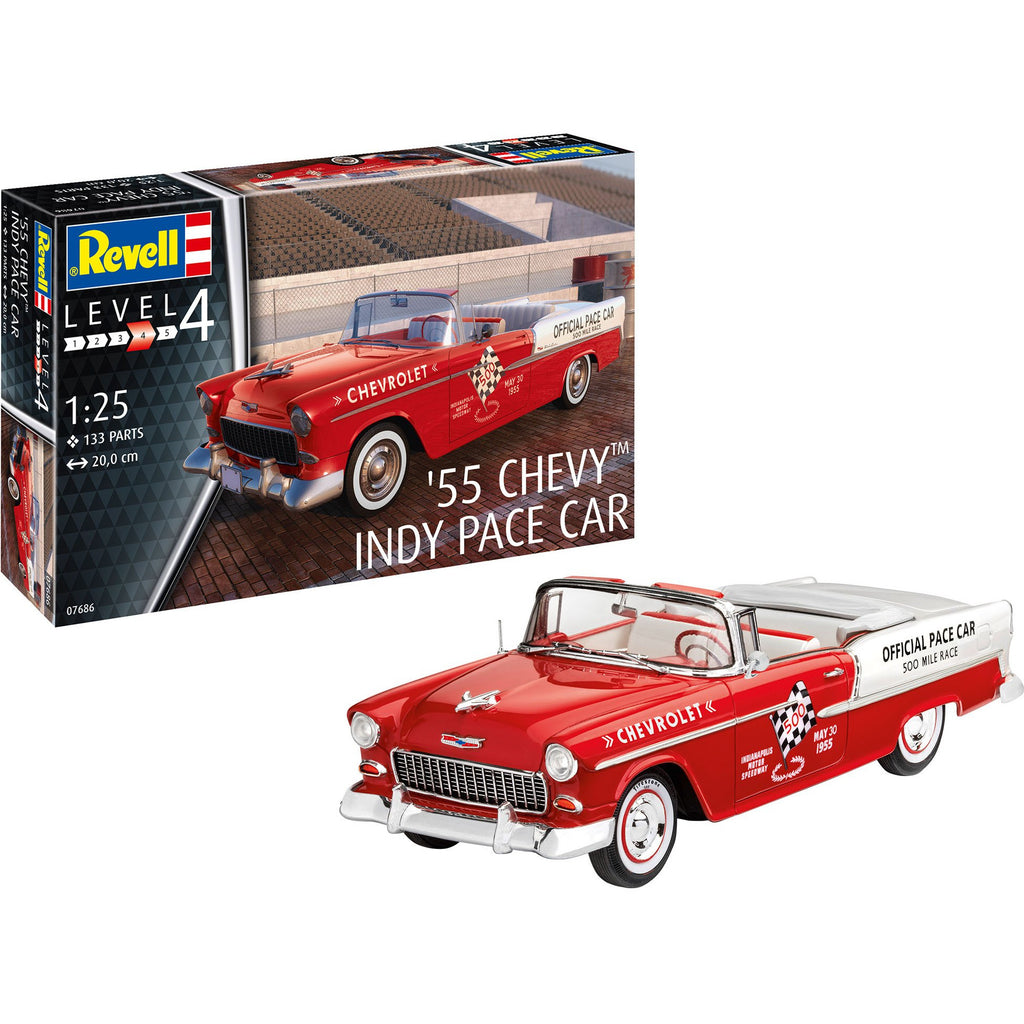 Revell-of-Germany-1-32-55-Chevy-Indy-Pace-Car