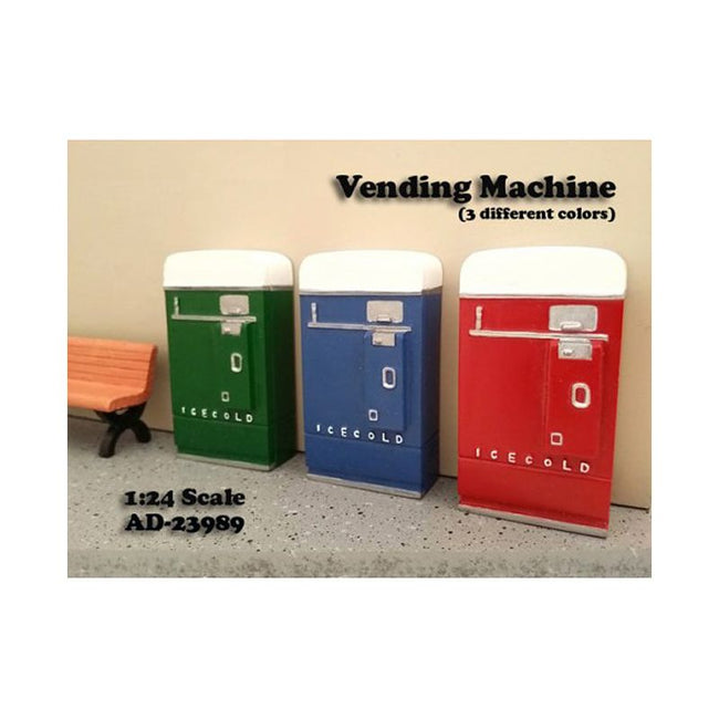 1 Piece Vending Machine Accessory Diorama Green For 1:24 Scale Models by American Diorama-American Diorama-ModelCars.com