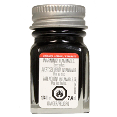 Testors Enamel Paint Black - Semi Gloss