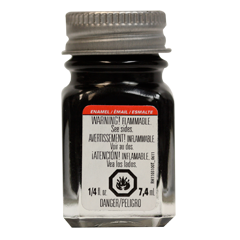 Testors Enamel Paint Black - Gloss