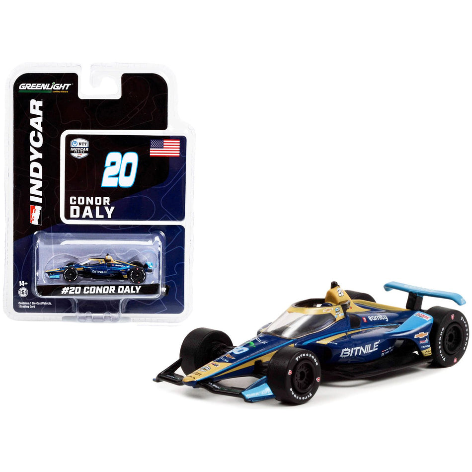 Dallara IndyCar #20 Conor Daly "BitNile" Ed Carpenter Racing "NTT IndyCar Series" (2022) 1/64 Diecast Model Car by Greenlight