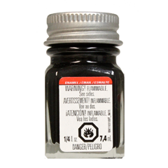 Testors Enamel Paint Black - Metallic