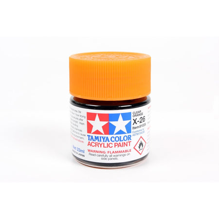 Acrylic X-26 Clear Orange 23Ml Bottle / Tamiya USA