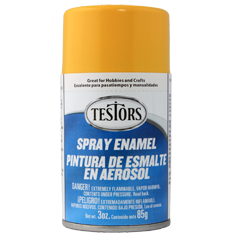 Testors Enamel Spray Yellow - Gloss