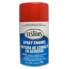 Testors Enamel Sprays Custom Hot Rod Red - Transparent
