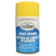 Testors Enamel Sprays Bug Yellow - Gloss
