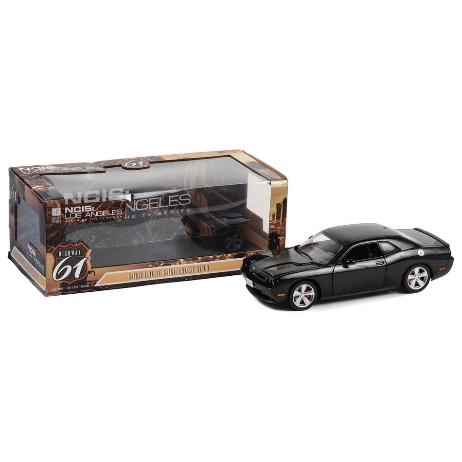 2009 Dodge Challenger SRT8 Brilliant Black "NCIS: Los Angeles" (2009-Current) TV Series 1/18 Diecast Model Car by Highway 61