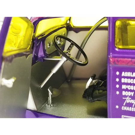 1933 Willys Gasser Purple "Brasher Cummings & Rose" Limited Edition to 300 pieces Worldwide 1/18 Diecast Model Car by ACME - Acme - ModelCars.com